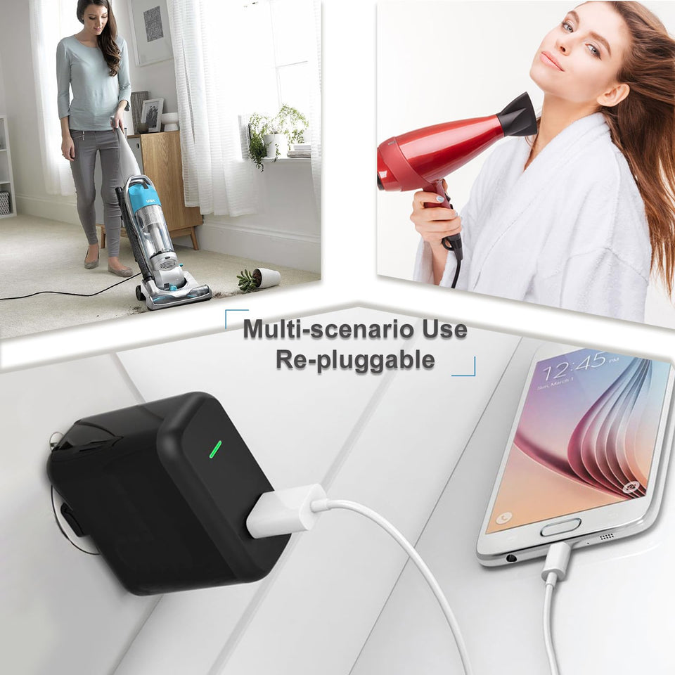 Vekkia Loose Outlet Fix Plug Spacers, Keep Your Loose Socket Jack Snug for Power Plug,Plug Fixer Stickers Prevent Extender, Adapter from Falling Out Easily or Cutting Off Electricity