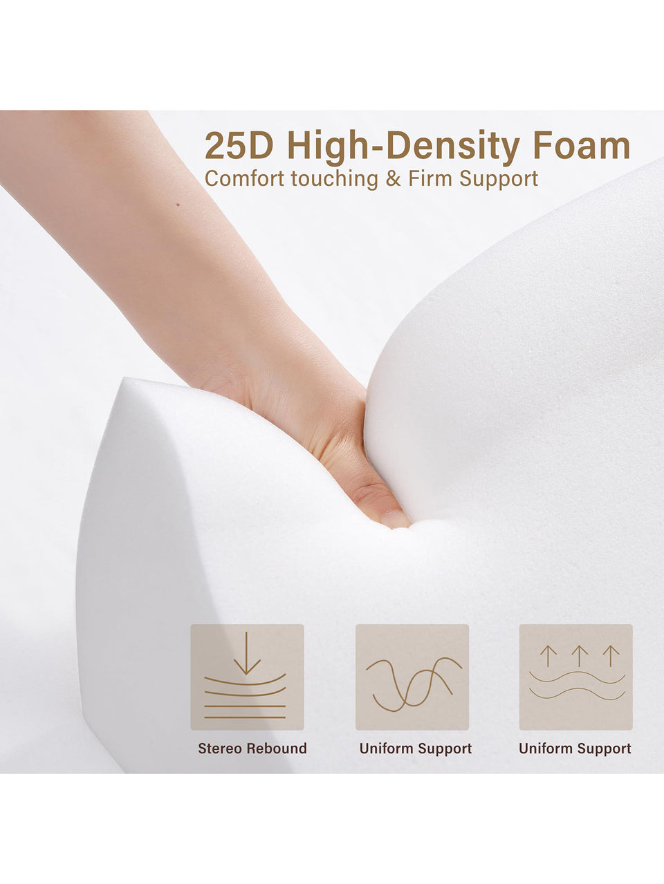 Vekkia Bed Wedge Gap Filler Pillow King/Mattress Wedge Gap Filler/Headboard Pillow/Bed Gap Filler Used for Close The Gap (0-3.5") Between Headboard and Mattress