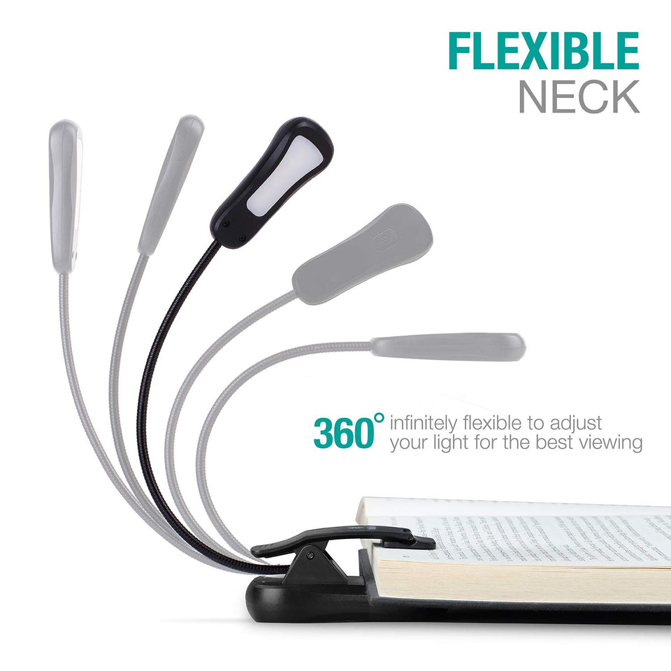 Vekkia Rechargeable Amber Book Light, Clip on Lights for Reading in Bed, 3 Brightness × 3 Color Temperature, 2.1 oz Lightweight, 70 Hrs Reading, Perfect for Readers & Kids