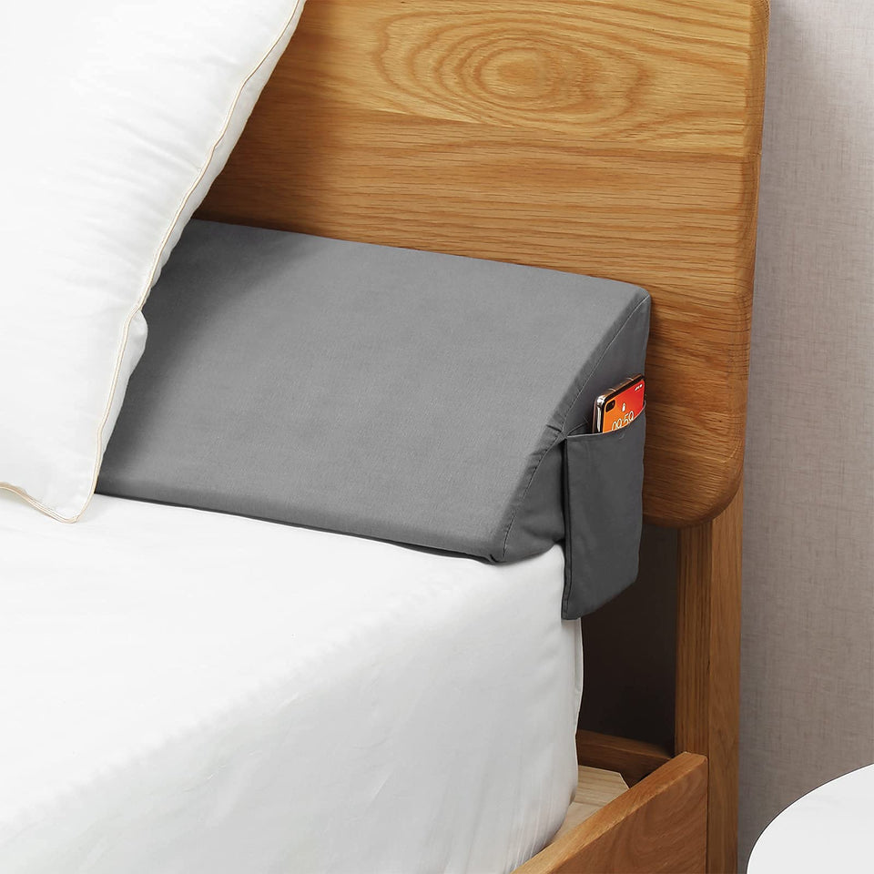 Vekkia Wedge Pillow Headboard/Bed Wedge Pillow for Headboard/Bed Gap Filler/Headboard Pillow,Pillow Wedge for Headboard Gap(0-6"),Stop Loosing Your Pillows,Phone