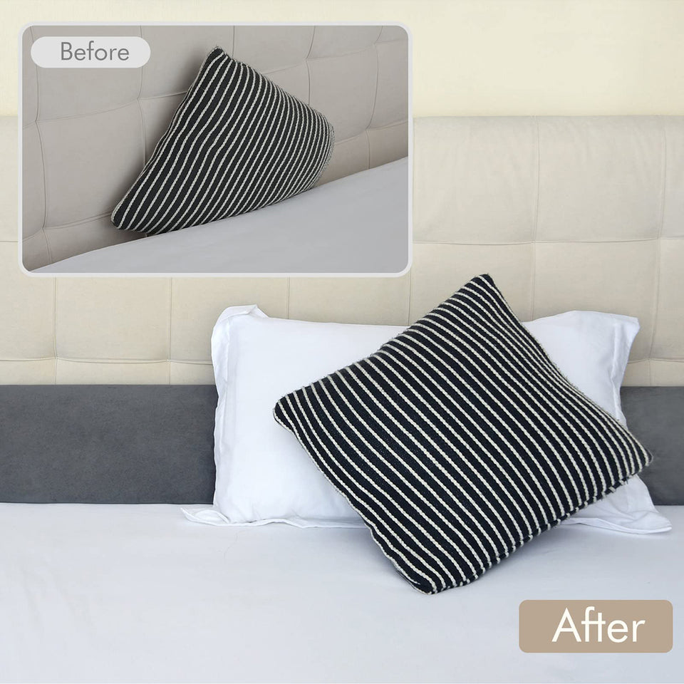 Vekkia Bed Wedge Pillow/Headboard Pillow/Pillow Wedge for Headboard Gap/Bed Gap Filler,Close Gap (0-3.5") Between Your Mattress and Headboard,Bed Without Headboard