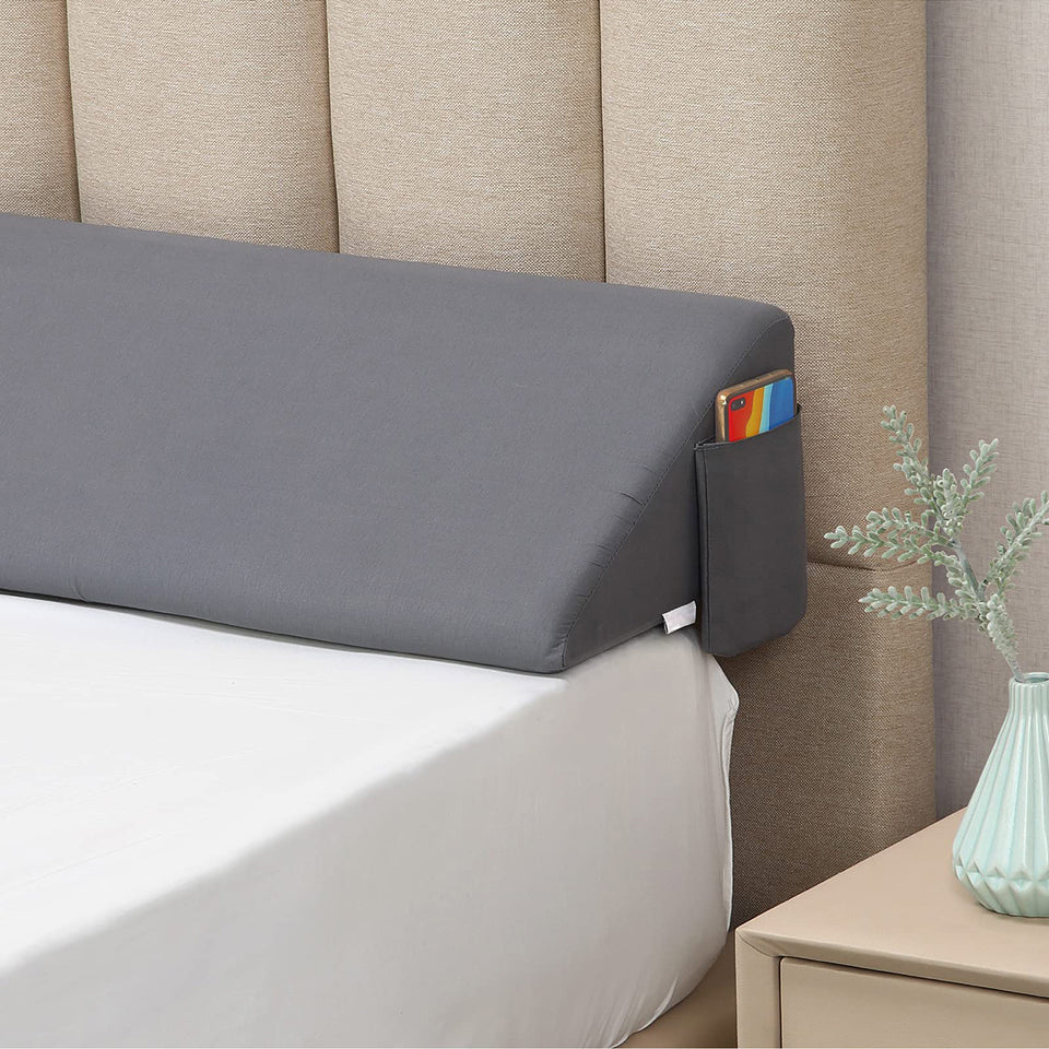 Vekkia Bed Wedge Pillow/Headboard Pillow/Mattress Wedge Twin,Bed Gap Filler to Fill Gap (0-6") Between Headboard and Mattress