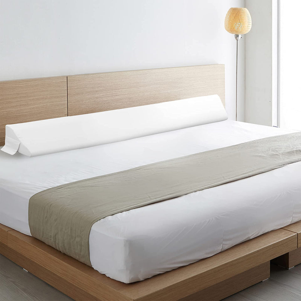 Vekkia Size Bed Wedge Pillow Gap Filler/Headboard Pillow/Mattress Wedge Fill Gap (0-6") Between Headboard and Mattress