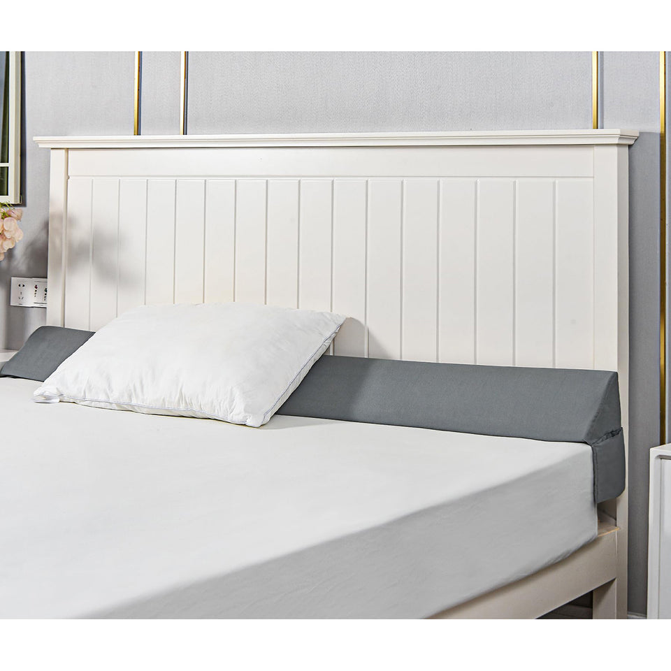 Vekkia Bed Wedge Pillow/Headboard Pillow/Foam Mattress Wedge,Bed Gap Filler to Close Gap (0-3.5") Between Headboard and Mattress