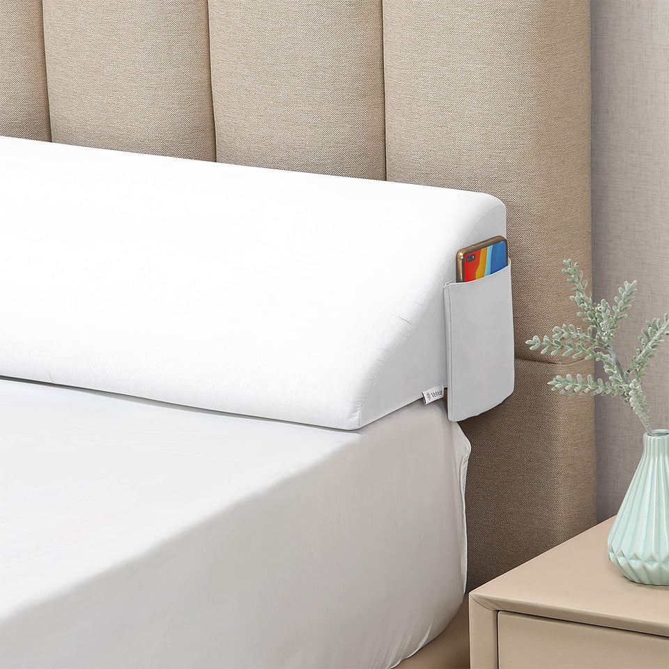 Vekkia Size Bed Wedge Pillow Gap Filler/Headboard Pillow/Mattress Wedge Fill Gap (0-6") Between Headboard and Mattress