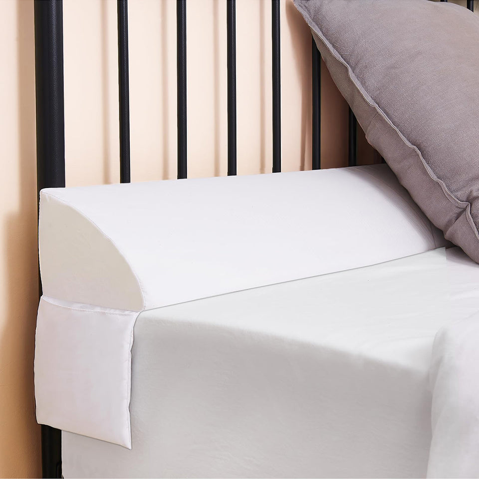 Vekkia Bed Wedge Pillow for Headboard/Wedge Pillow Headboard/Bed Gap Filler/Headboard Pillow,Pillow Wedge for Headboard Gap,Stop Loosing Your Pillows,Phone&Glasses